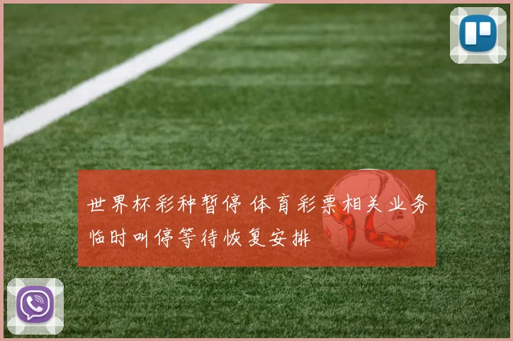 世界杯彩种暂停 体育彩票相关业务临时叫停等待恢复安排
